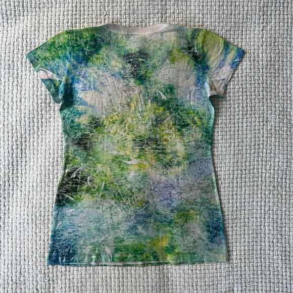 HARLEY Davidson All Over Tattoo Print Baby Tee - Picture 3 of 6